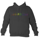 Heartbeat Rainbow Accordion Hoodie-Hoodie-Charcoal-Mudchutney