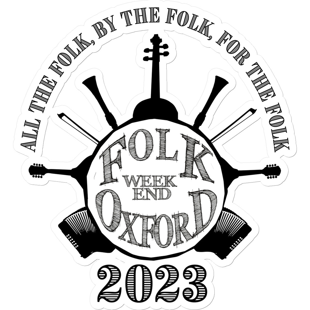 Folk Weekend Oxford 2023 Sticker