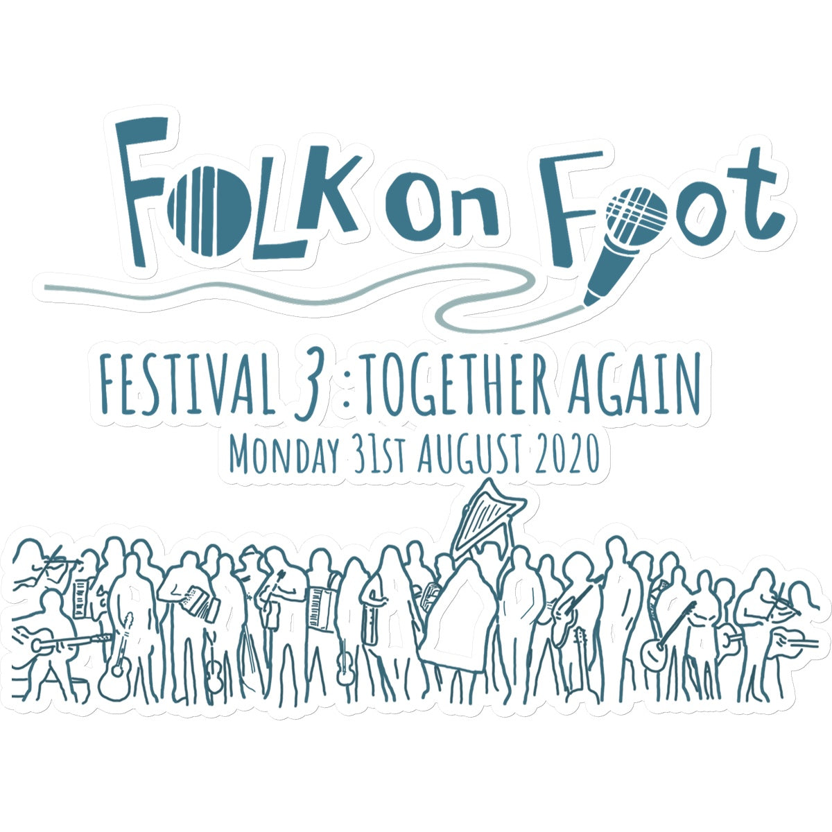 Folk on Foot 3 - Aug 2020 Sticker