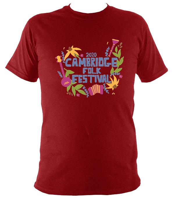 Cambridge Folk Festival Design 4 T shirt Officially Endorsed Mudchutney