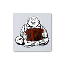 Melodeon Playing Buddha Coaster