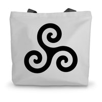 Celtic Triskelion Canvas Tote Bag