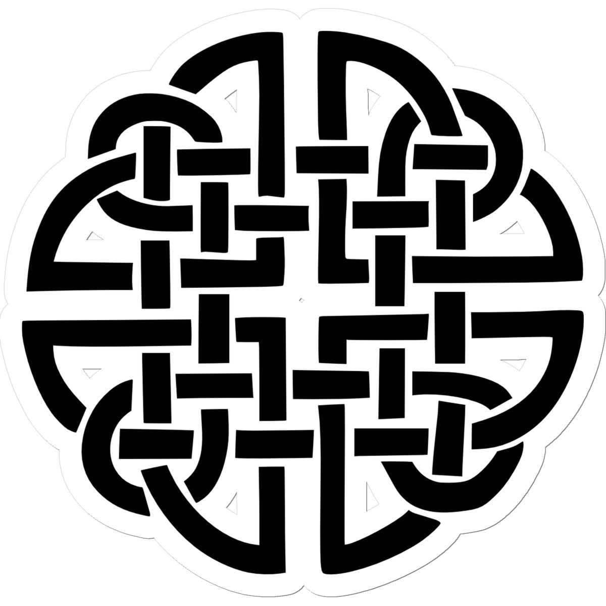 Celtic Circular Design Sticker