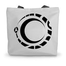 Curly Spiral Snake Canvas Tote Bag