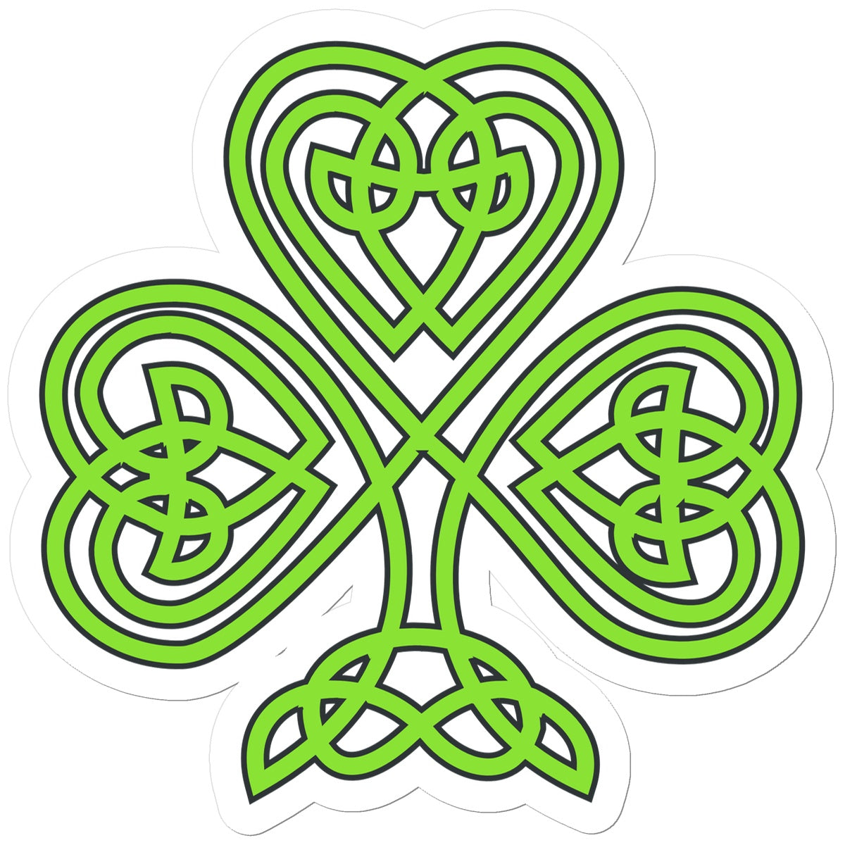 Celtic Shamrock Sticker