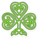 Celtic Shamrock Sticker