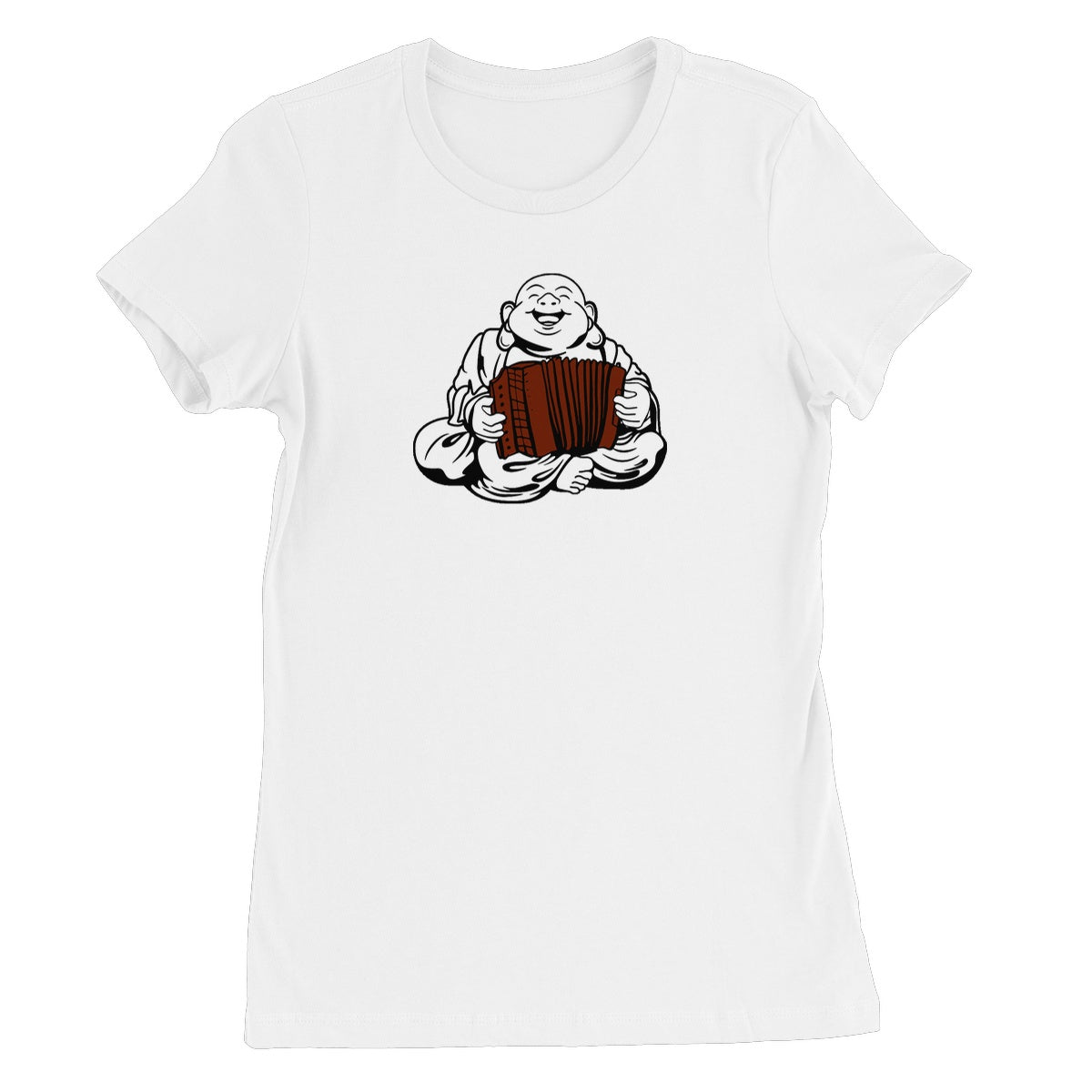 Melodeon Playing Buddha Women's T-Shirt