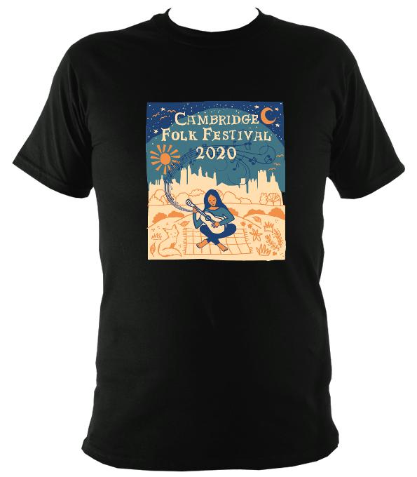 Cambridge Folk Festival - Design 6 - T-shirt - T-shirt - Black - Mudchutney