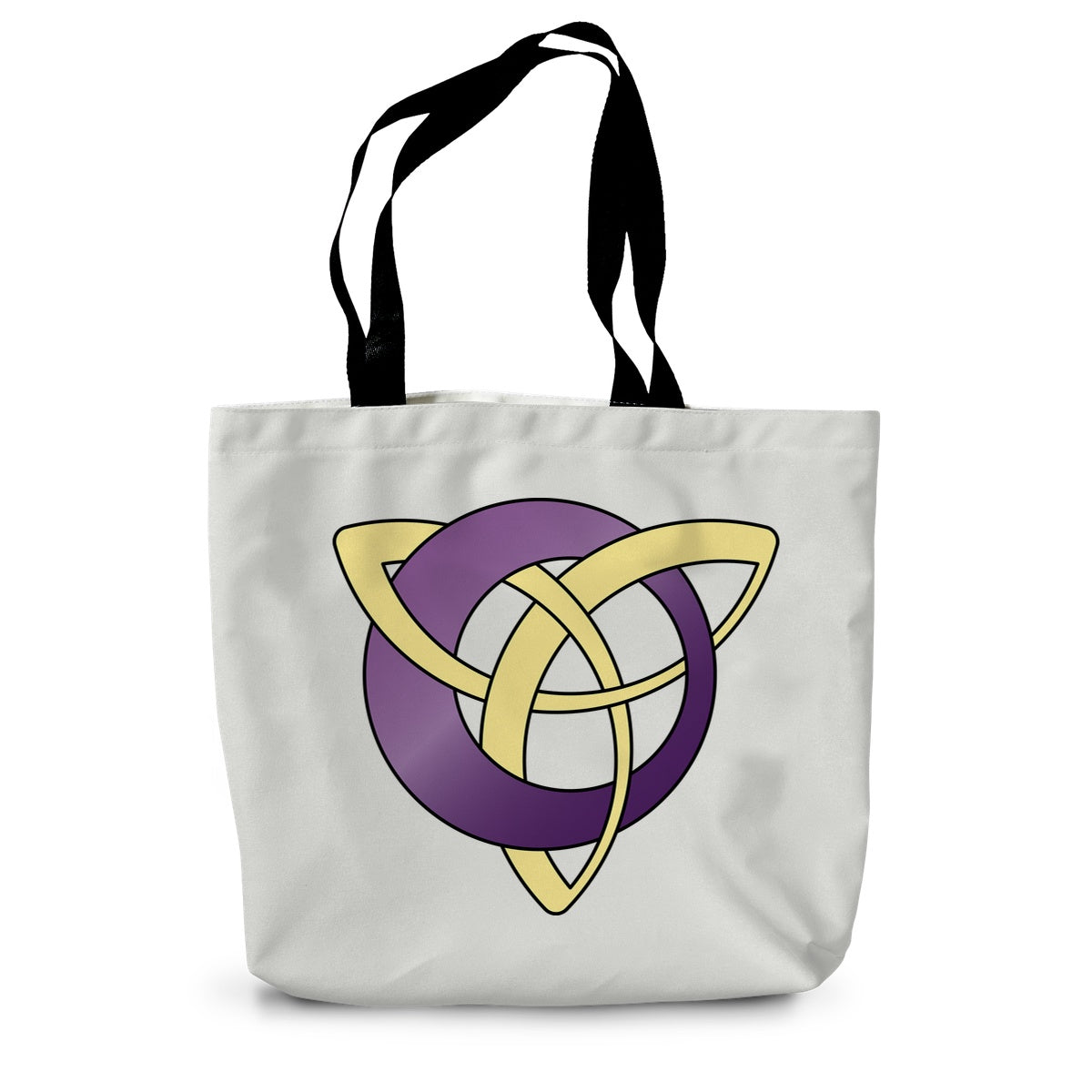 Modern Celtic Design Canvas Tote Bag