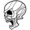 Angry Skull Sticker