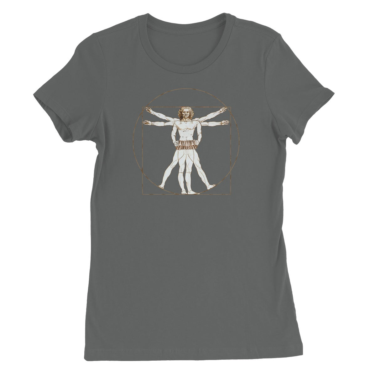 Da Vinci Vitruvian Man Concertina Women's T-shirt