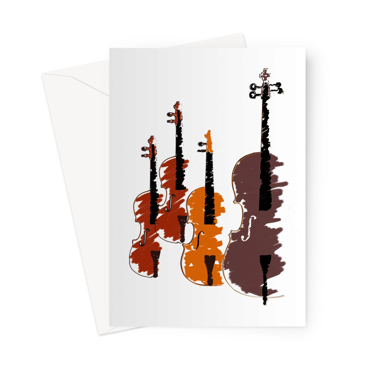 String quartet Greeting Card