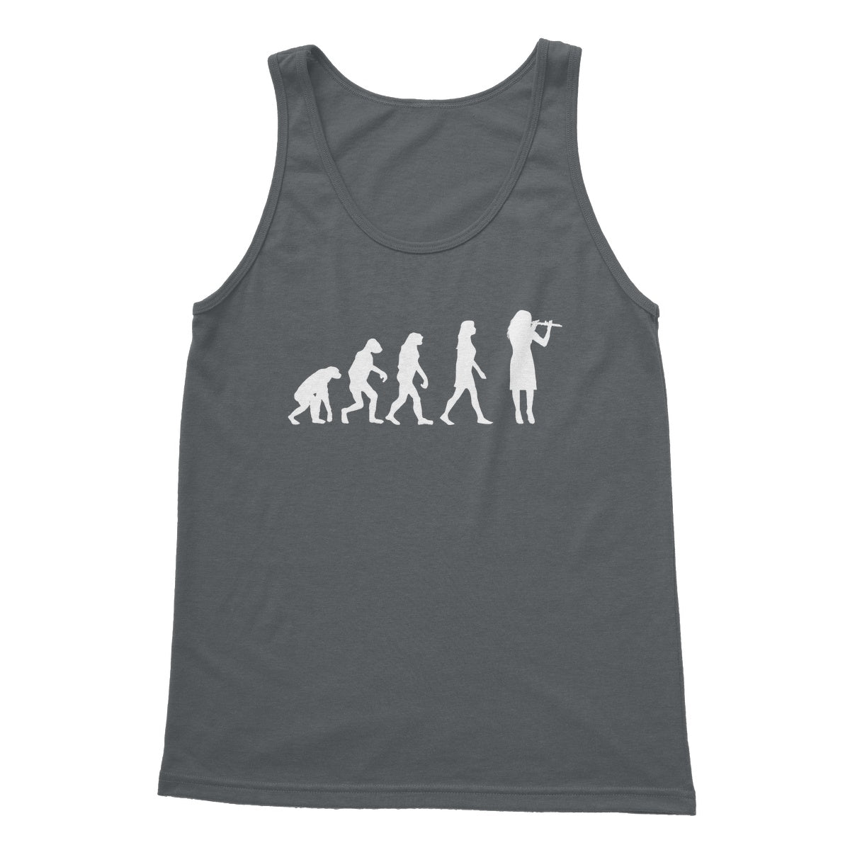 Evolution of Female Flute Players Tank Top