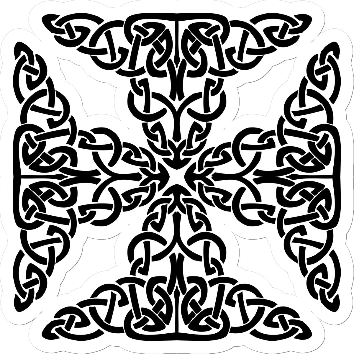 Complex Celtic Cross Sticker