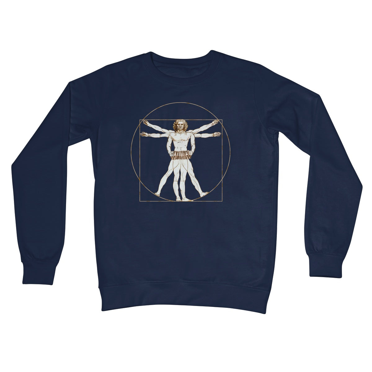 Da Vinci Vitruvian Man Concertina Sweatshirt