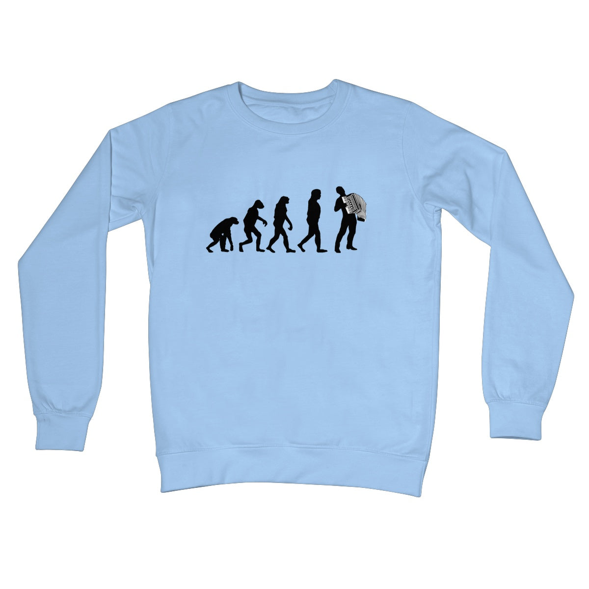 Evolution of Accordion Players Sweatshirt