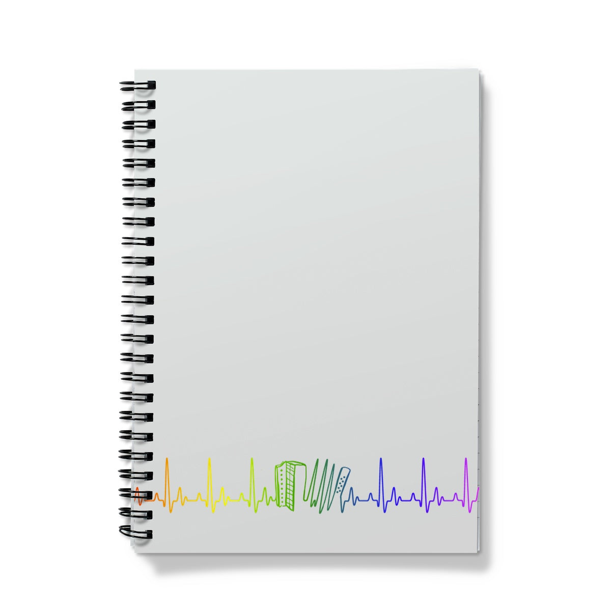 Rainbow Heartbeat Melodeon Notebook