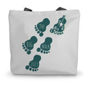 Folk on Foot - The Big Walk Canvas Tote Bag