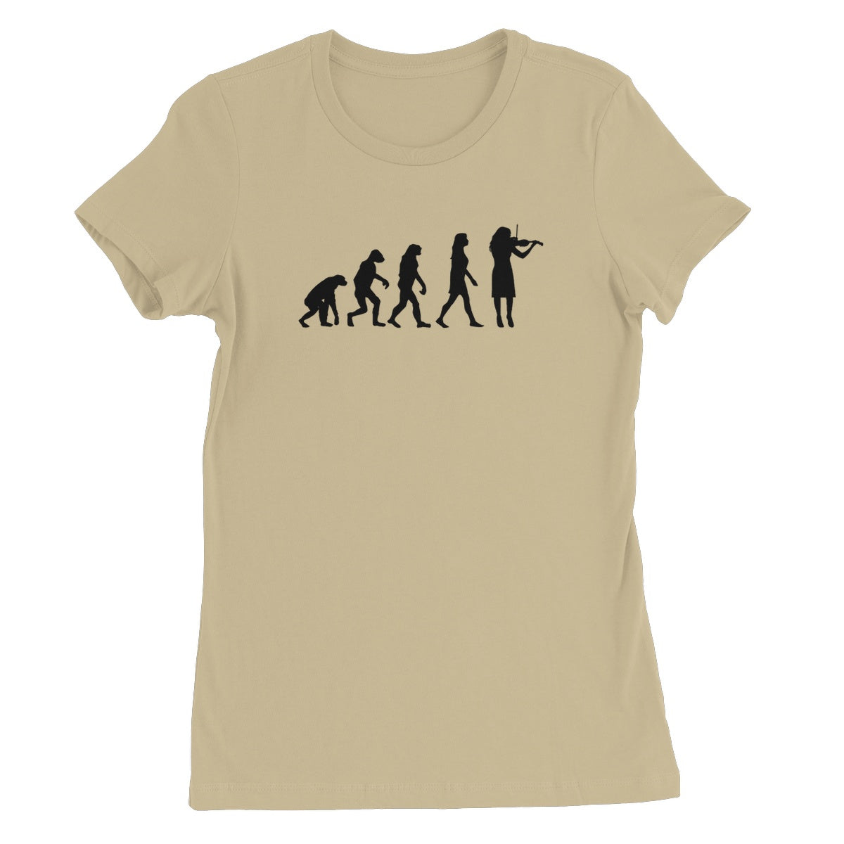 Evolution of Female Fiddle Players Women's T-Shirt