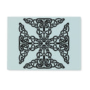 Complex Celtic Cross Glass Chopping Board