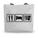 Eat Sleep & Play Melodeon Canvas Tote Bag