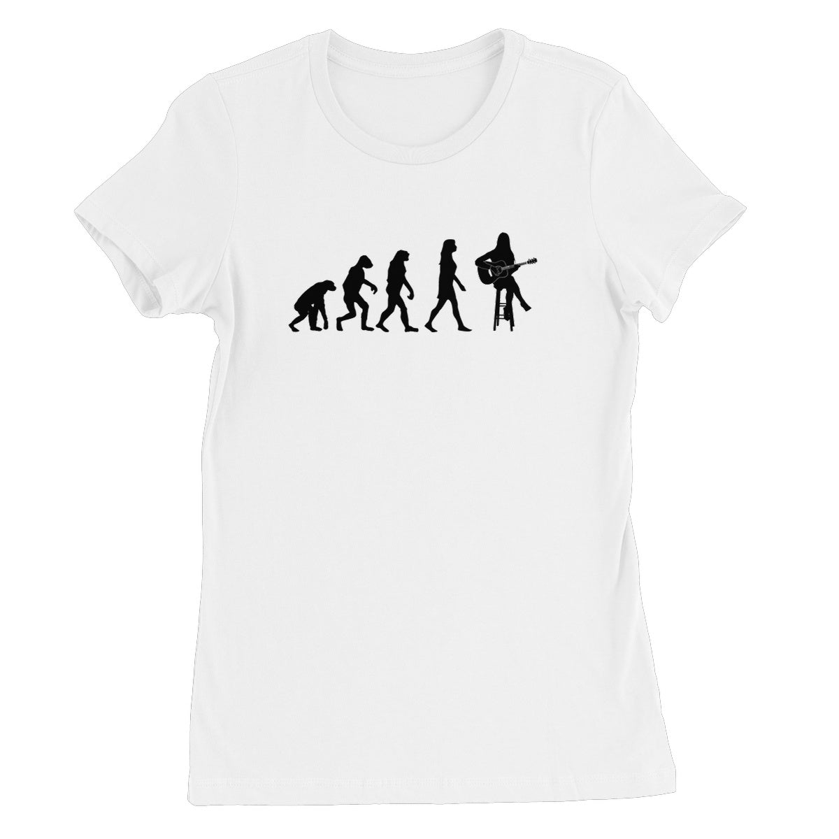 Evolution of Female Guitar Players Women's T-Shirt