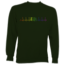 Heartbeat Rainbow Accordion Sweatshirt