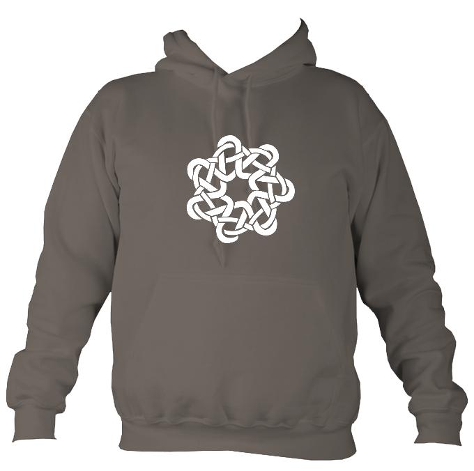 Celtic Woven Knot Hoodie-Hoodie-Mocha brown-Mudchutney