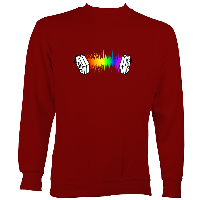 Rainbow Sound Wave Concertina Sweatshirt