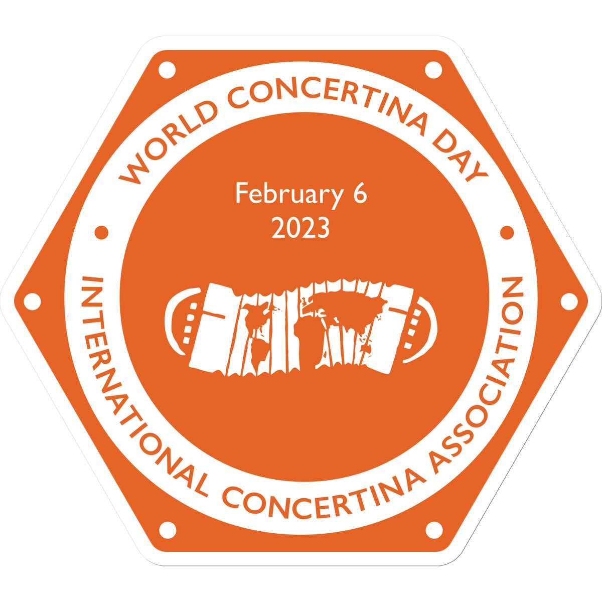 World Concertina Day 2023 Sticker