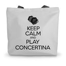 Keep Calm & Play Anglo Concertina Canvas Tote Bag