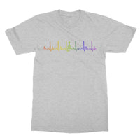 Rainbow Heartbeat Fiddle T-Shirt