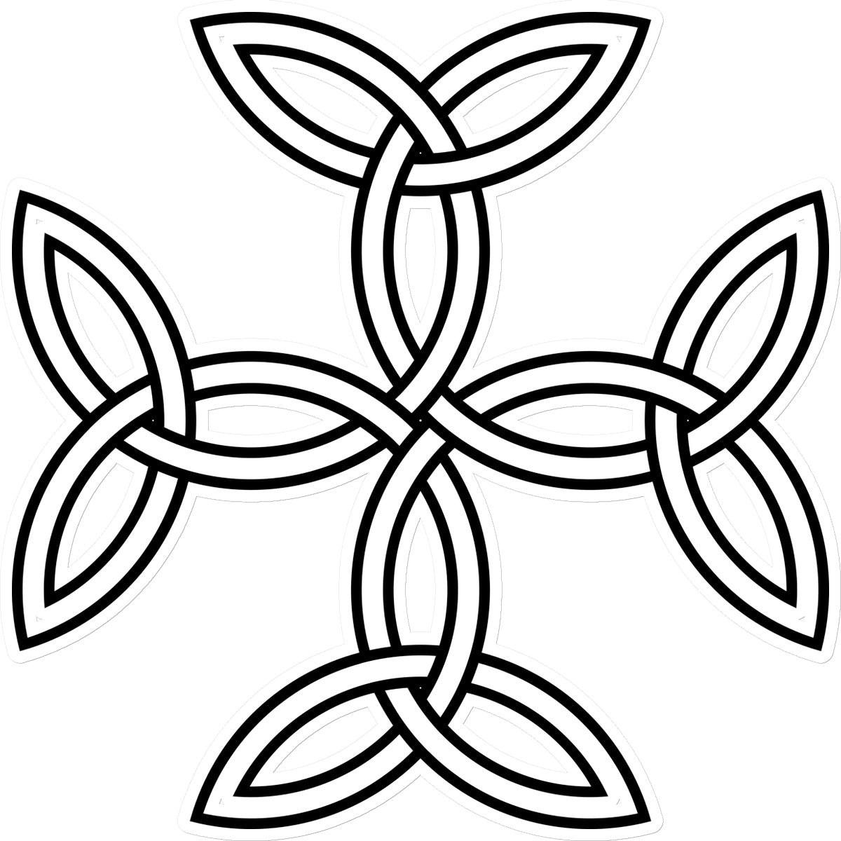 Celtic 4 sided knot Sticker