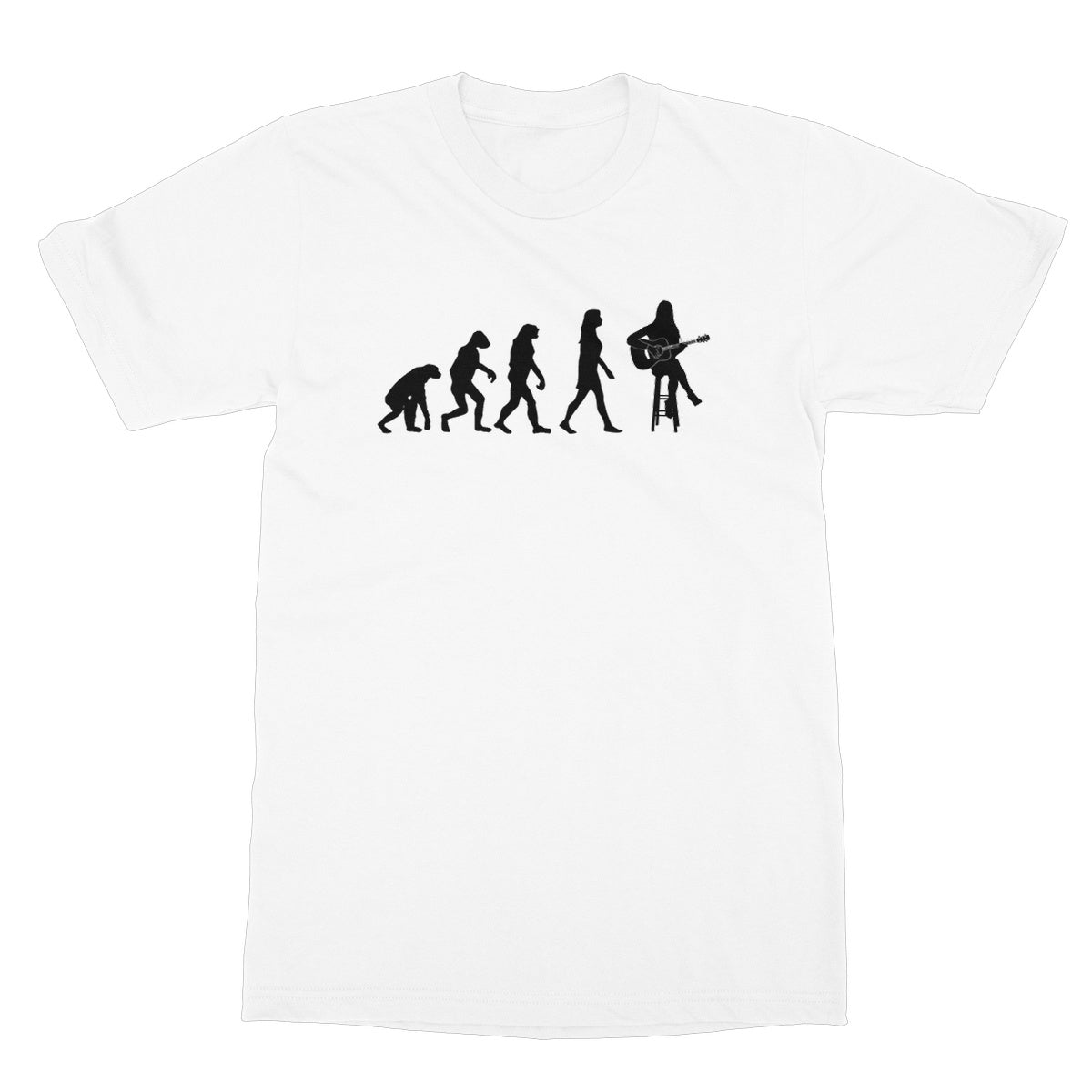 Evolution of Female Guitar Players T-Shirt