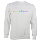 Guitar Heartbeat in Rainbow Colour Sweatshirt