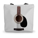 Guitar Neck and Strings Canvas Tote Bag