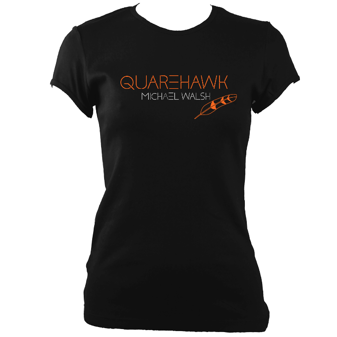 Michael Walsh "Quarehawk" Ladies Fitted T-shirt