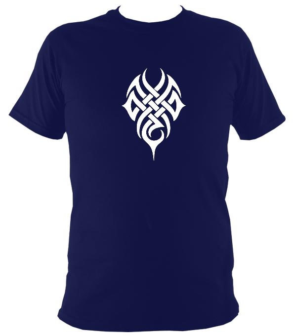 Woven Tribal Tattoo T-shirt - T-shirt - Navy - Mudchutney