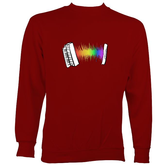 Rainbow Sound Wave Piano Accordion Hoodie