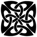 Celtic Square Knot Sticker