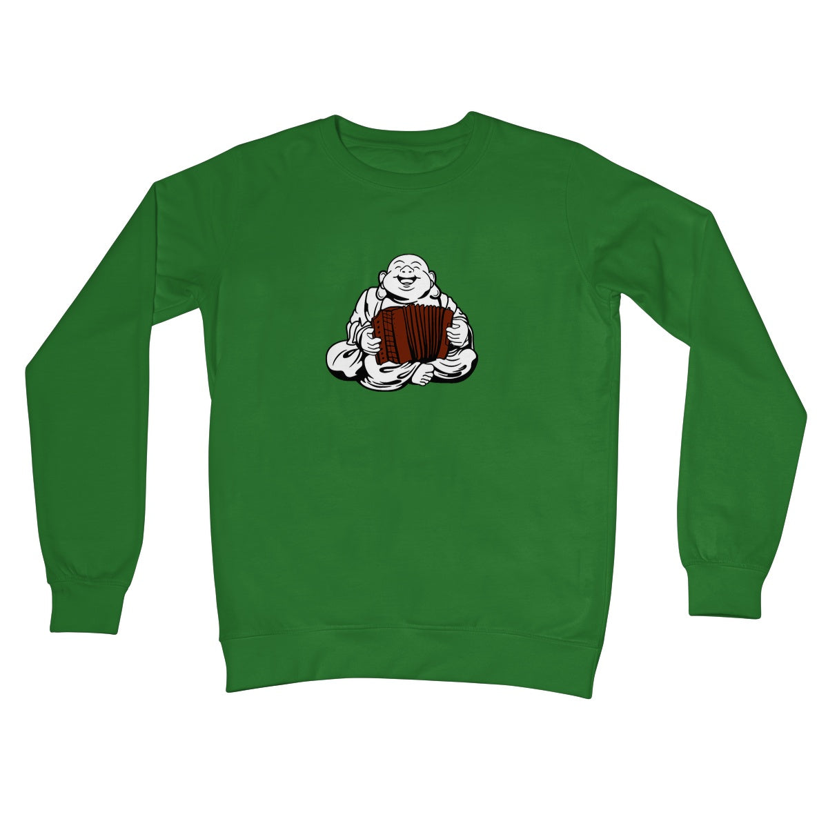 Melodeon Playing Buddha Sweatshirt