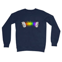 Rainbow Sound Wave Concertina Sweatshirt