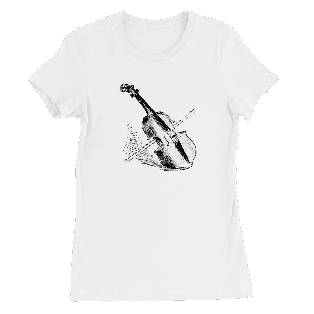 Fiddle and Bow Sketch Women's T-Shirt