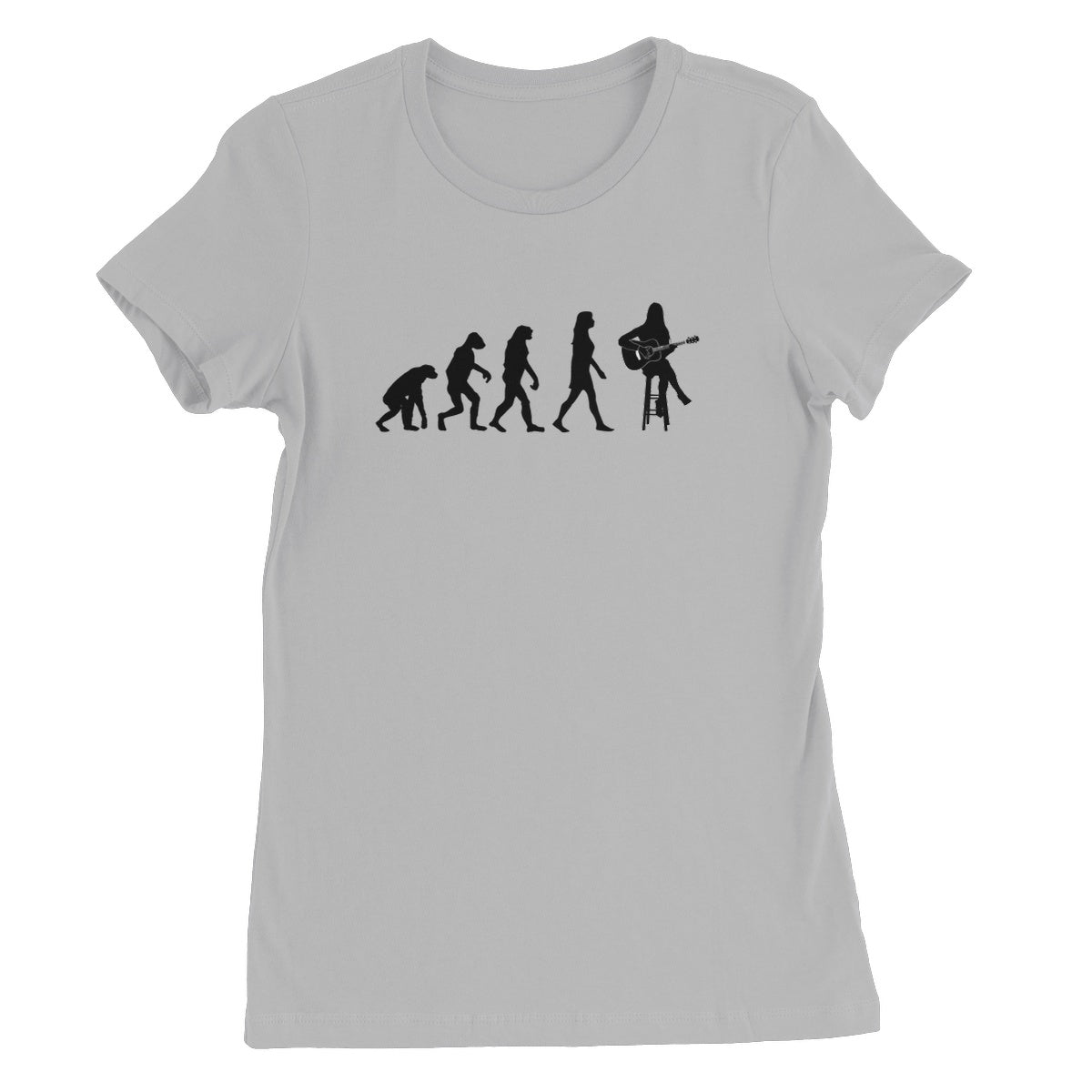 Evolution of Female Guitar Players Women's T-Shirt