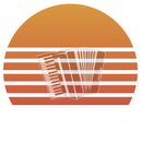 Sunset Accordion Sticker