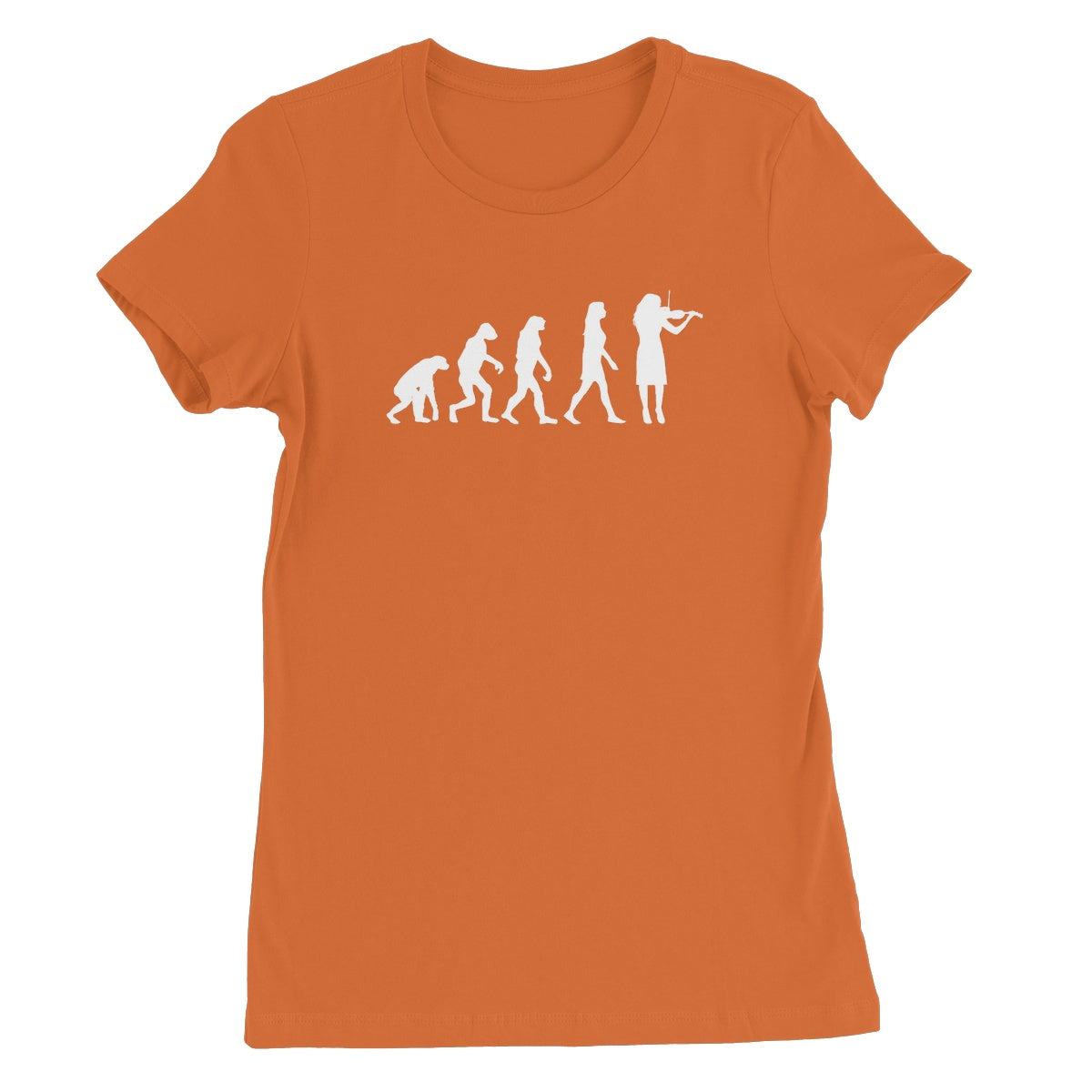 Evolution of Female Fiddle Players Women's T-Shirt