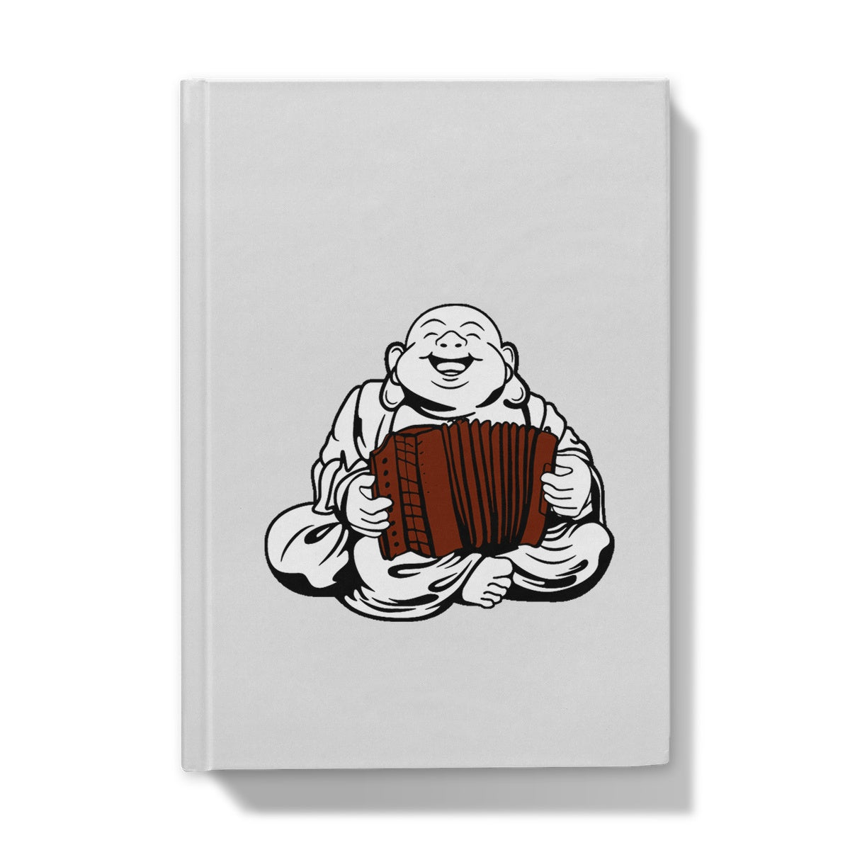 Melodeon Playing Buddha Hardback Journal