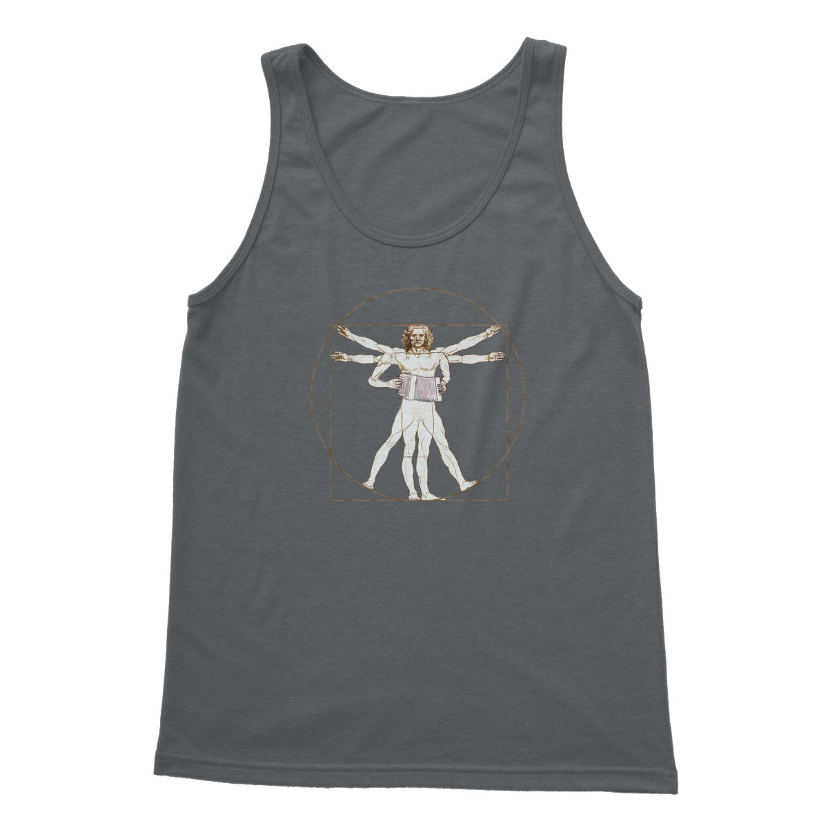 Da Vinci Vitruvian Man Melodeon Tank Top