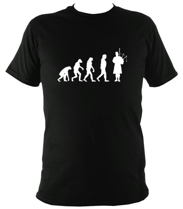 Evolution of Bagpipe Players T-shirt