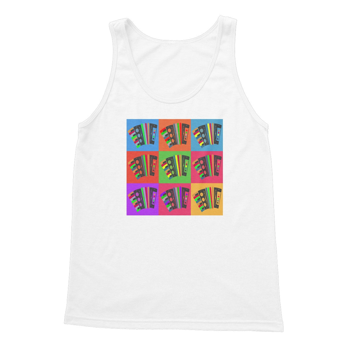 Warhol Style Accordions Tank Top